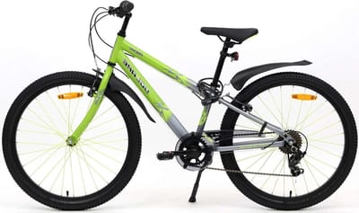 Kinderfiets - Jongensfiets - Buiten spelen - 7 versnellingen - 24 inch - Groen