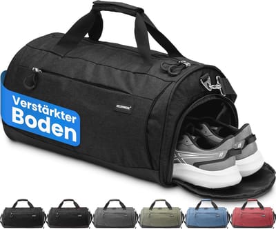 Sporttas met schoenenvak en nat vak - Ideaal voor training en reizen - Zwart 30L
