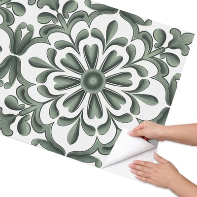 Coloray Meubel Wrap Folie - Groente Meubelfolie - 75x150 cm - Meubel Wrap Folie Boho-ornamenten - Plakfolie Meubels - Boho Meubelfolie - Decoratiefolie Zelfklevend - Slaapkamer decoratie - Bloemen en planten
