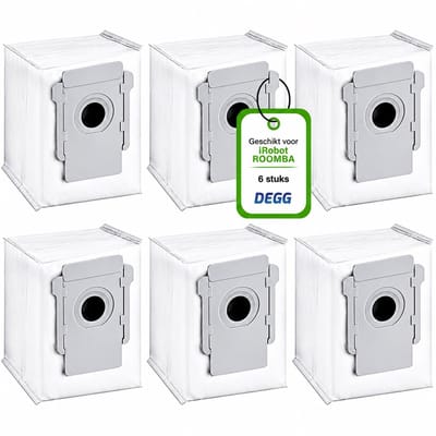DEGG® - Stofzuigerzakken Geschikt voor iRobot Roomba - Compatibel met i8, i8+, i7, i7+, i6, i6+, i5, i5+, i4, i4+, i3, i3+, s9, s9+, j7, j7+ - Geschikt voor iRobot Onderdelen - Perfecte Pasvorm en Hoge Kwaliteit