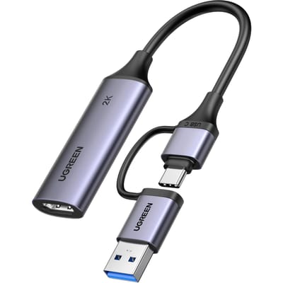 Audio- en Videoadapter USB-A / USB-C - HDMI UGREEN CM629 (15389), Gri