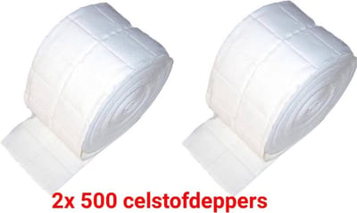 2 x Celstofdeppers - zeletten- Celstof - doekjes - deppers  -pluisvrij - verwijderen - gel lak - gellak - gelpolish - shellac - gelnagellak - nagellak - remover - acryl - gel - nagels - nails - reinigen - penselen -kwasten- vijlen -desinfecteren