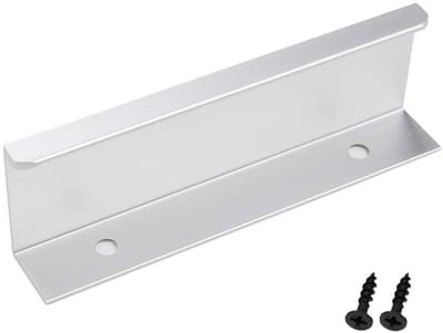 Allecto - Verborgen Handvat Aluminiumlegering - Minimalistisch Design - Zilver - Kast Pull Handvat 150MM - Voor Restaurant en Commerciële Ruimte