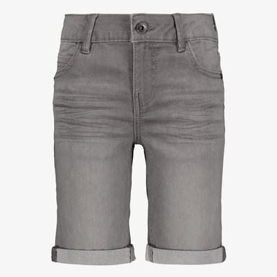 Unsigned jongens denim short grijs - Maat 92