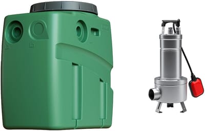 DAB Fekabox 110 + DAB Feka vs 550 M-A - Watertank + Dompelpomp - 20.000l/h - 110L Tank - Compleet Pakket