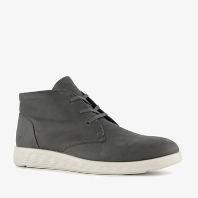 ECCO leren heren veterboots grijs - Maat 43 - Uitneembare zool