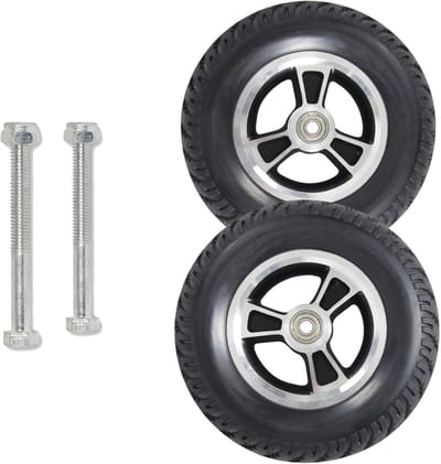 Rolstoel voorwielen - Vervangende onderdelen - Mobiliteit verbeteren - Slijtvast en antislip - 6 inch diameter - Zwart
