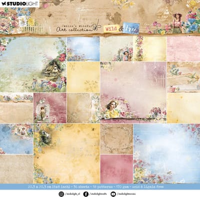 Paper pad 20 x 20 cm 36 vel - JMA Wild & free nr. 183