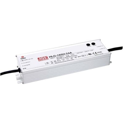 MW Mean Well MEAN WELL HLG-185H-24B LED-driver, LED-transformator Constante spanning, Constante stroomsterkte 187 W 7.8 A 12 - 24 V/DC Dimbaar,