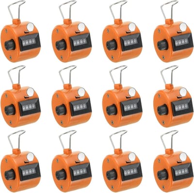 Klikker Teller - Handteller Tally - Data Tellen - Mechanische Precisie - 5.5 x 4.3 cm - Oranje