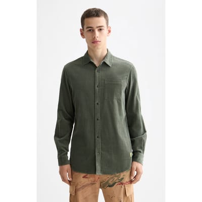 Scotch & Soda Regular-fit Corduroy Shirt Thyme Taglia: M | Camicie Casual Outlet | Uomo