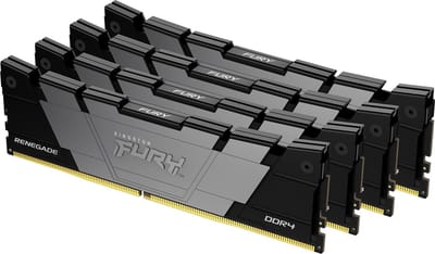 Kingston Technology FURY 32GB 3600MT/s DDR4 CL16 DIMM (set van 4) Renegade Zwart