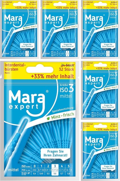 Interdentale borstels - Tandenstokers - Mondhygiëne - Ommantelde draad muntcoating - 11-12 mm - Blauw