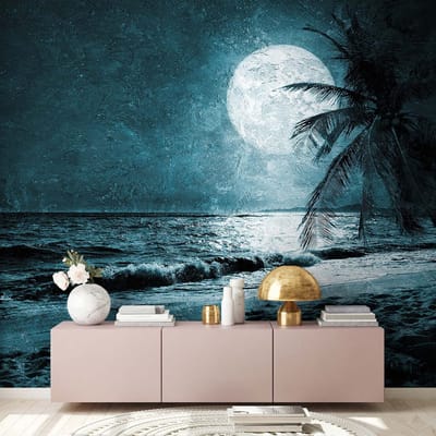 Fotobehang BeachAtNight3 DD117615 A.S. Création Atelier 47 | Fotobehang