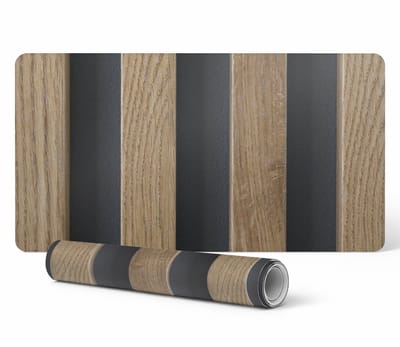 Antislip muis- en toetsenbordmat, houten latten, 100x50 cm