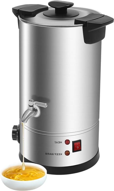 Elektrische Wax Smelter - Kaarsen Maken Kit - Kaarsen Maken - Grote Capaciteit - 10.5 qt - Zwart