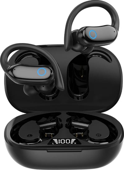Oordopjes draadloos-bluetooth oordopjes- Sport Oordopjes - IPX7 Diep Waterdicht- touch bediening-Bluetooth 5.3 -met Noise Cancelling-stereo-20 uur batterijduur