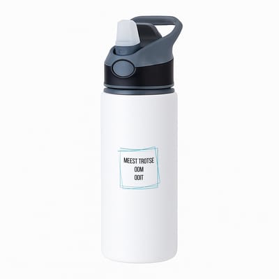 Hacebo® - meest trotse oom ooit waterfles met rietje zwart - Oom - trotse oom - verjaardagscadeau - verjaardag - cadeau - cadeautje voor oom - oom artikelen - kado - geschenk - gift - water fles - 650ML