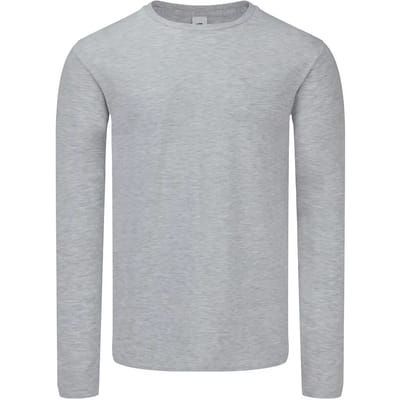 klassieke lange mouwen T-shirt Fruit of the Loom Iconic 150