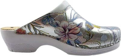 Medische klompen - Werkklompen - Zorgklompen - PU klompen met kunststof zool - Ziekenhuis klompen - Dames klompen - Ledi - Silverflower - maat 43
