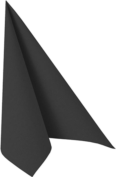 50 Servetten ROYAL Collection 1/4 vouw 48 cm x 48 cm zwart