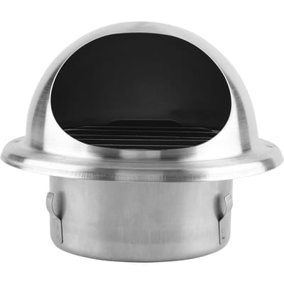 Couvercle de conduit de ventilation rond réglable en acier inoxydable pour mur et plafond