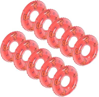 Mini Zwembandjes - Miniatuur Decoratie - Poppenhuis Aankleding - Hoge Imitatie - 8.5 cm - Rood
