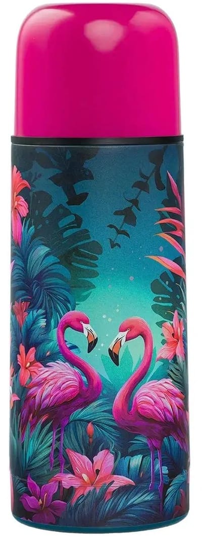 Baagl Thermosfles Flamingo 550 ml