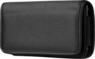 Riem Holster Hoesje - Universeel Telefoonhoesje Nylon Holster 6.0 Hoesje - Zwart