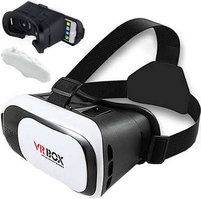 Retoo Virtual Reality Bril voor Smartphones 3.5-6.3 Inch met Bluetooth Remote Control