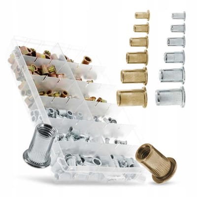 Mar-Pol - Stalen en Aluminium Nitonagels - M3-M10 - 300 Stuks