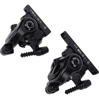 2 pièces Freins à Disque Mécaniques Fixation Plate Double Piston Frein à Disque Mécanique Actionné par Câble pour Vélos de Route Pliants