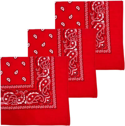 Katoenen Bandana - Hoofddoek Zakdoek - Stijlvolle Accessoires - 100% Puur Katoen - 56x56 cm - Paisley