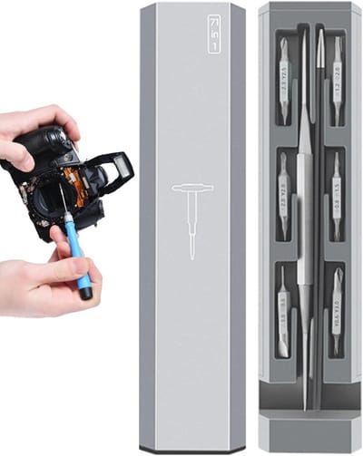 Schroevendraaierset - Reparatieset Precisie - Elektronica Reparatie - Magnetische Bevestiging - 71 Delig - Grijs