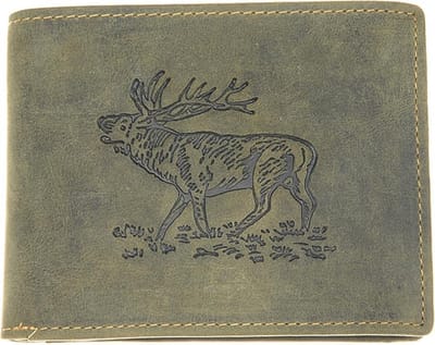 Greenburry - Vintage Animal - portemonnee heren - olijfgroen