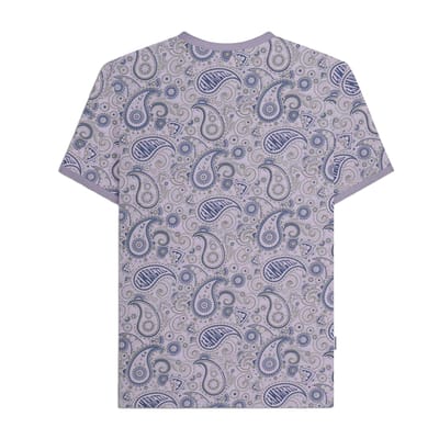 Lambretta Heren SS25 Paisley T-shirt (Schemer/grijs)
