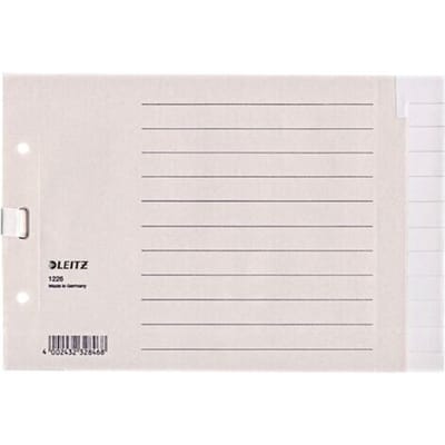LEITZ® papieren indexbladen, A5 liggend, blanco (12 bladen), nr. 1226