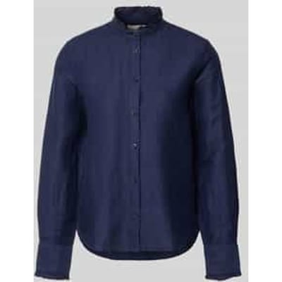 sweatshirt met labelstitching en ronde hals