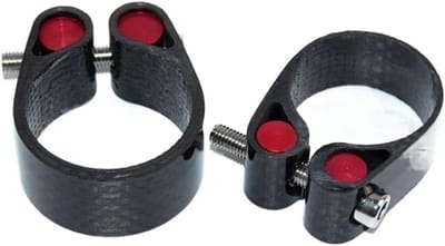 Zadelklem Fiets - Zadelpenhouder MTB - Fiets onderhoud - Lichtgewicht hol ontwerp - 31.8 mm - Zwart