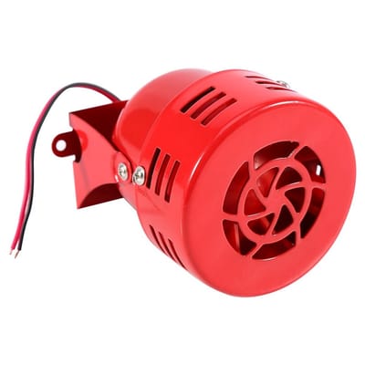Golden crown - Sirene Alarm - 110DB Geluidswaarschuwing - Robuust en Betrouwbaar - Rood - Motorbeveiliging - Ideaal voor Voertuigen
