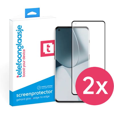 DuoPack: OnePlus 10 Pro screenprotector gehard glas Edge to Edge