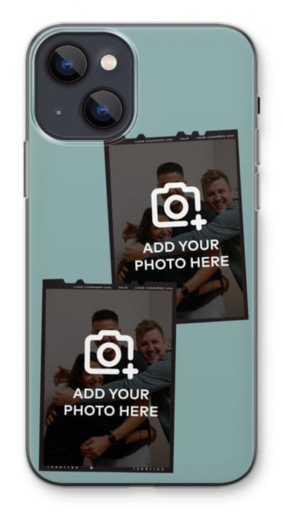Gepersonaliseerd - Case Company® - Hoesje geschikt voor iPhone 13 mini hoesje - Polaroid Zwart - Soft Cover Telefoonhoesje - Bescherming aan alle Kanten en Schermrand