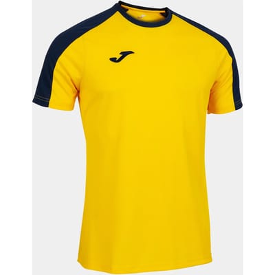 Joma Eco-Championship Shirt Korte Mouw Heren - Geel / Marine | Maat: S