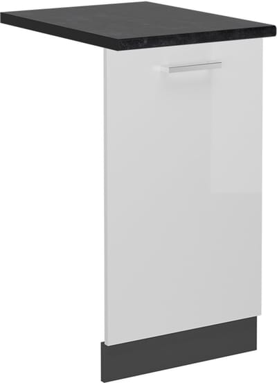 Vicco R-Line Vaatwasserfrontpaneel – 45 cm, WB Antraciet Wit Hoogglans