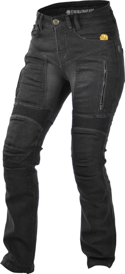 Trilobite 661 Parado Regular Fit Dames Zwart Level 2 Motorjeans - Broek