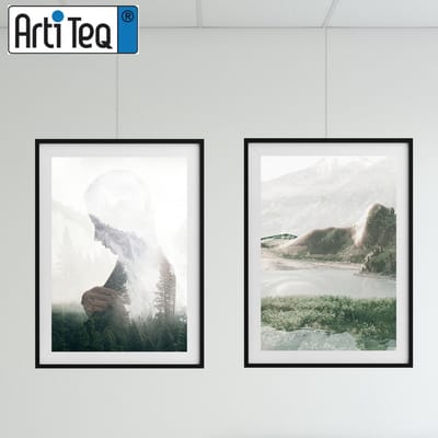 Schilderij ophangsysteem-schilderijophangsysteem-Artiteq-plafondophangsysteem-zwart ophangsysteem-20 METER (inclusief haken en koorden) 9.6835S