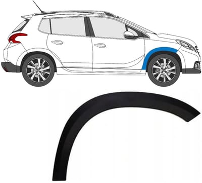 Spatbord sierlijst wielkast voor Peugeot 2008 2013-2019 / Rechts