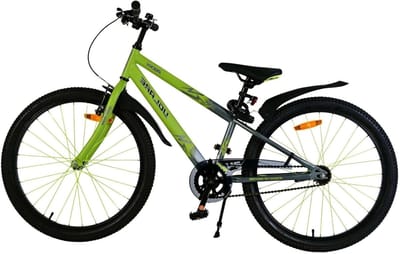 Kinderfiets - Jongensfiets - Buiten Spelen - Veiligheidsverlichting - 24 inch - Groen