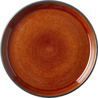 BITZ Gastro Bord Dia. 17 x 2,0 cm Zwart/Amber