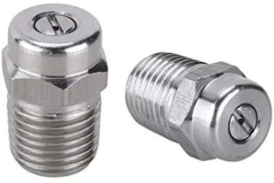Hogedrukspuitmond, geschikt voor vloerreinigers, dweilen en chassisreinigers, 4000 PSI, 1/4 inch NPT buitendraad, 40 graden.